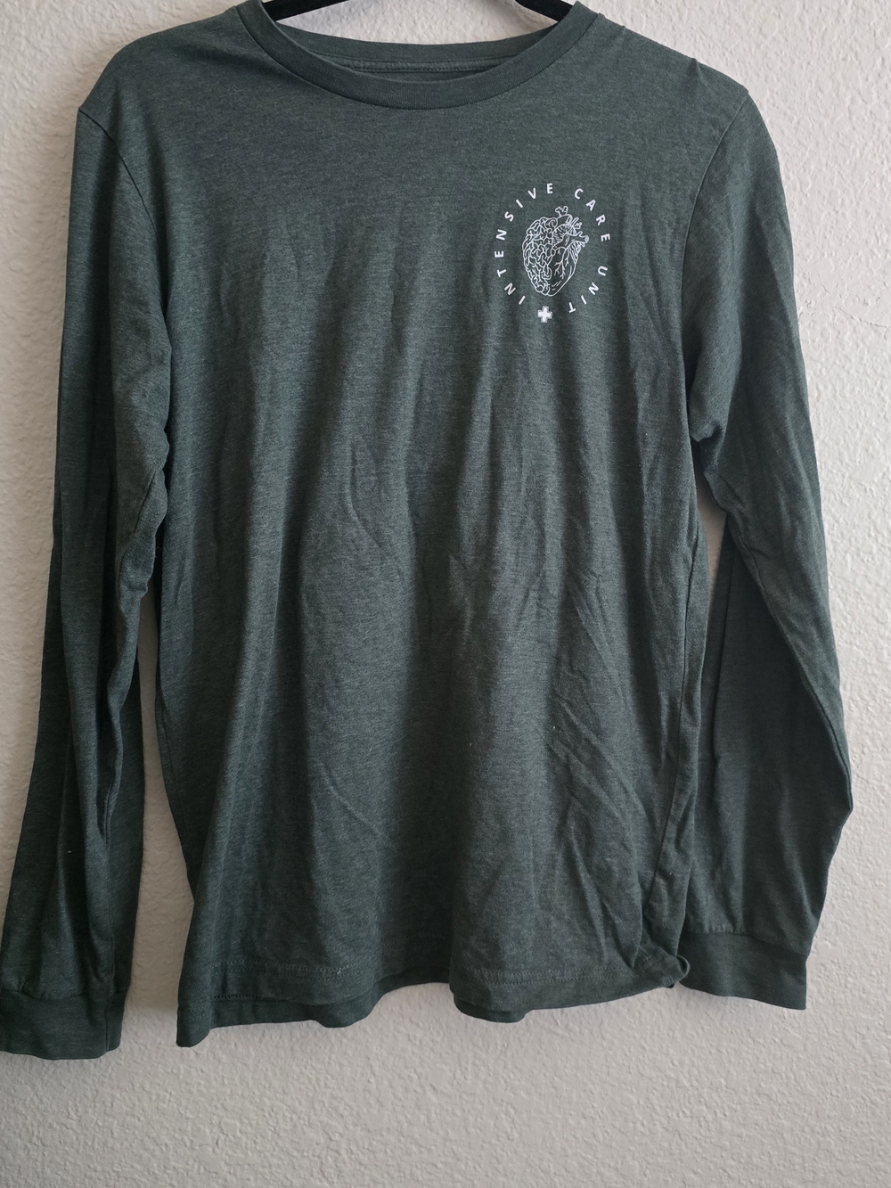 Long Sleeve Crewneck Shirt - Dark Green